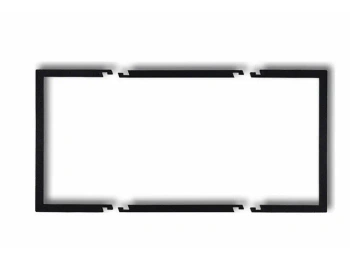 DECO Ramka wypełniająca 2x czarny mat czarny