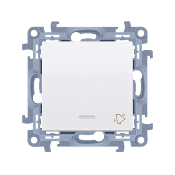 Przycisk dzwonkowy z podświetleniem Simon10, biały