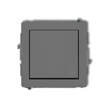 DECO Mechanizm łącznika zwierny dzwonek szary mat