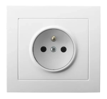 Gniazdo pojedyncze z/u Kier, biały