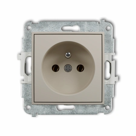MINI Mechanizm gniazda poj. z/u 2P+Z taupe