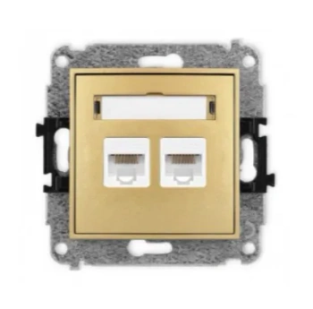 MINI Mechanizm gniazda komp. podwójnego RJ45