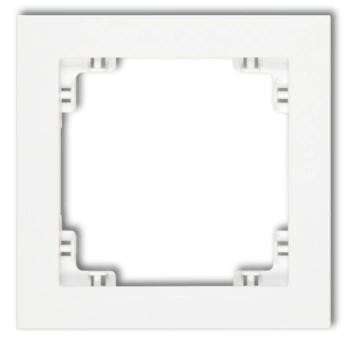 Ramka uniwersalna 1x z tworzywa biały DECO