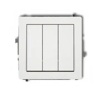 DECO Mechanizm łącznika 3xgo biały