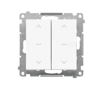 Simon55 Łącznik żaluzjowy podw. (1-0-2) biały mat