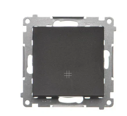 Simon55 Łącznik krzyżowy czarny mat 10AX