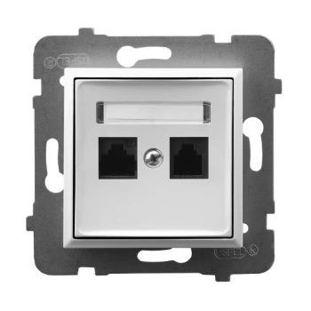 Gniazdo komputerowe podwójne, kat. 5e MMC GPK-2U/K