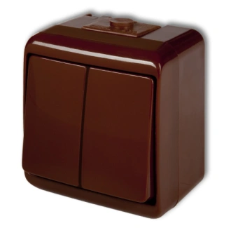 Łącznik hermetyczny świecznikowy JUNIOR, brązowy