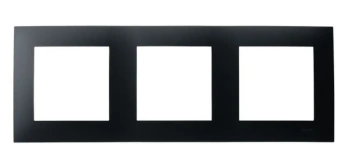 SZAFIR Ramka potrójna czarny matowy