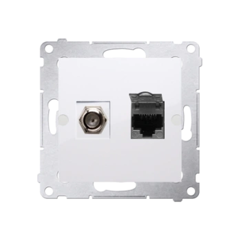 Gniazdo antenowe typu F+ RJ45 Simon54