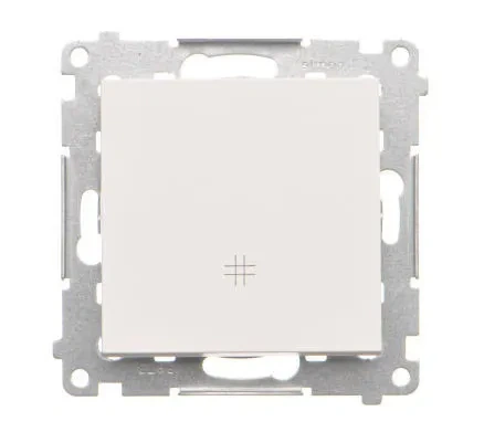 Simon55 Łącznik krzyżowy biały mat 10AX