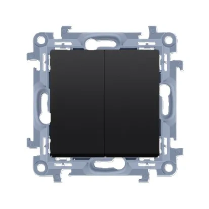 Simon10 Łącznik świecznikowy bezgwintowy czarny