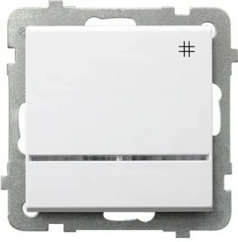 Sonata II Łącznik krzyżowy z podświetleniem biały mat