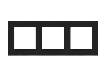 Simon55 Ramka 3-krotna czarny mat