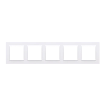 Ramka pięciokrotna Simon10, biały