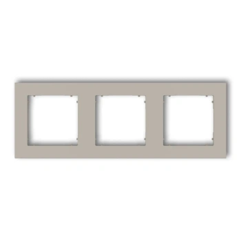 MINI Ramka uniwersalna potrójna kwadratowa taupe