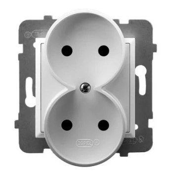 ARIA Gniazdo podwójne białe