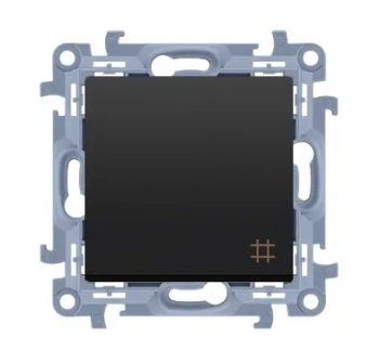 Simon10 Łącznik krzyżowy 10AX 250V czarny mat