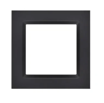 Simon10 Ramka pojedyncza, czarny mat
