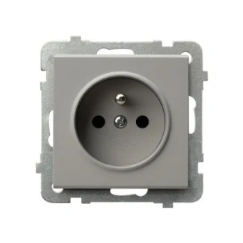 Gniazdo pojedyncze z uziemieniem SONATA KASZMIR