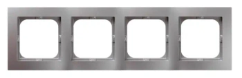 Ramka poczwórna AS, srebrna