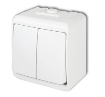 Łącznik świecznikowy biały hermetyczny JUNIOR