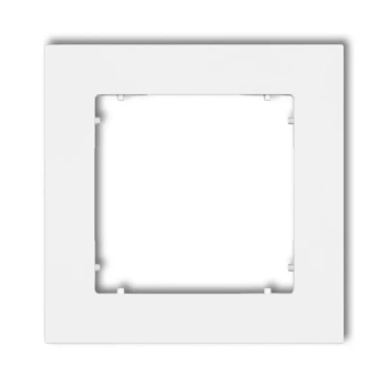 Ramka uniwersalna pojedyncza z tworzywa biały MINI