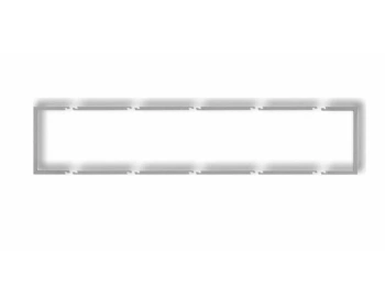 Ramka wypełniająca 5x srebrny metalik