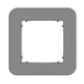 MINI Ramka uni. pojedyncza zaokrąglona szary mat