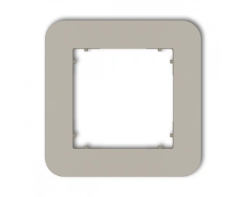 MINI Ramka pojedyncza zaokrąglona taupe