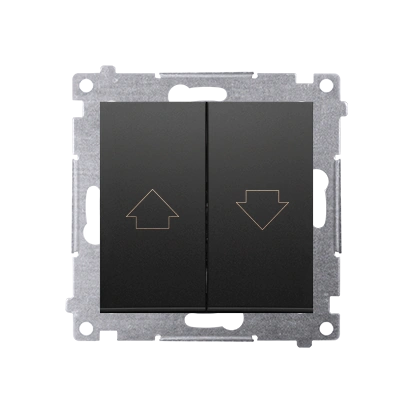 Simon54 Przycisk roletowy 10AX czarny