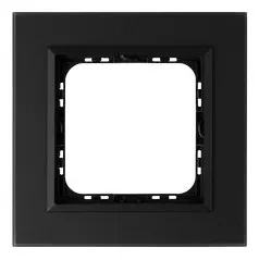Sonata Ramka pojedyncza czarne szkło szron