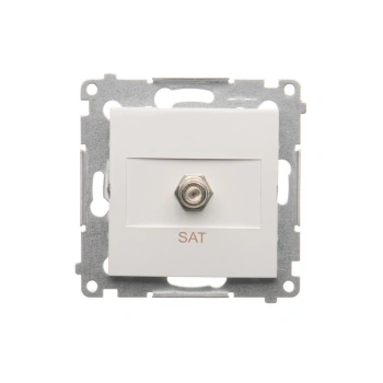 Gniazdo antenowe SAT 1x Simon54, biały
