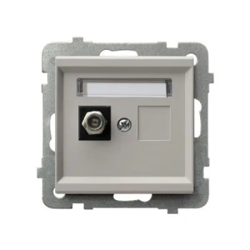 Gniazdo antenowe typu F pojedyncze SONATA KASZMIR