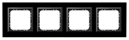 Ramka poczwórna SONATA CZARNE SZKŁO