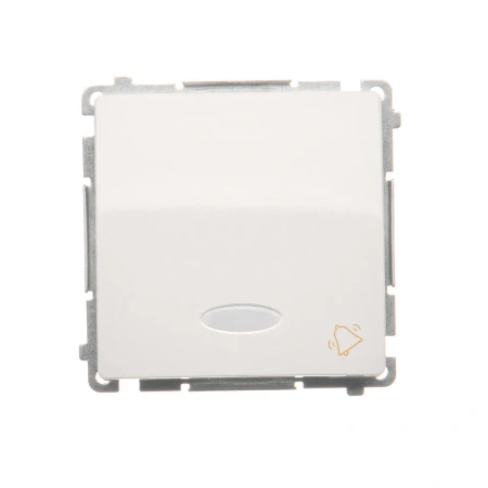 SimonBasic Przycisk dzwonek podświet. biały