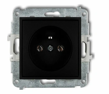 MINI Mechanizm gniazda pojedynczego z/u czarny