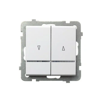 Sonata II Łącznik żaluzjowy z podświetleniem biały mat