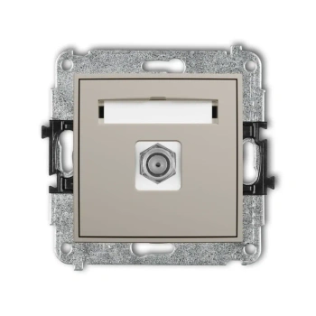 Mechanizm gniazda antenowego poj. typu F(SAT) MINI taupe
