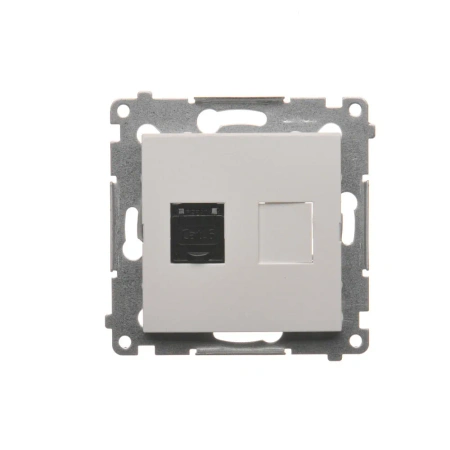 Gniazdo komputerowe 1x RJ45 Simon54, biały