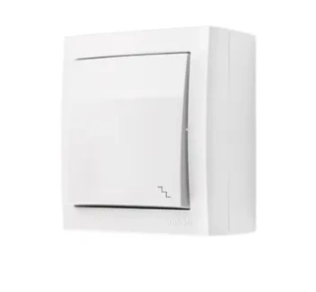 SimonAquaclick Łącznik schodowy bryzgoszczelny bia