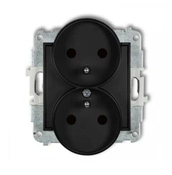 Mechanizm gniazda podwój. do ramki z uziemien MINI