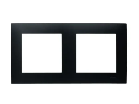 SZAFIR Ramka podwójna czarny matowy