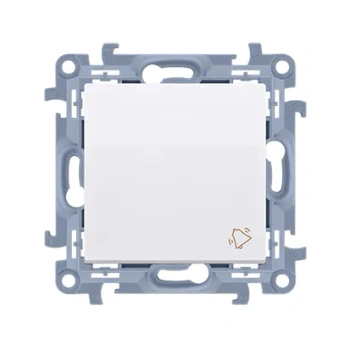 Simon10 Przycisk dzwonkowy 10AX szybkozłącza biały