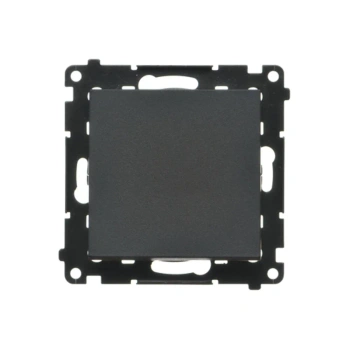 Simon55 Łącznik krzyżowy 10AX bez piktogramów czarny mat