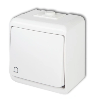 Łącznik zwierny dzwonek biały hermetyczny JUNIOR