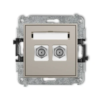 Mechanizm gniazda antenowego podw. typu F(SAT) MINI taupe