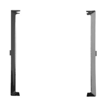 ARIA Ramka ozdobna do gniazd podwójnych srebro bł