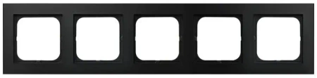Ramka pięciokrotna SONATA czarny matowy