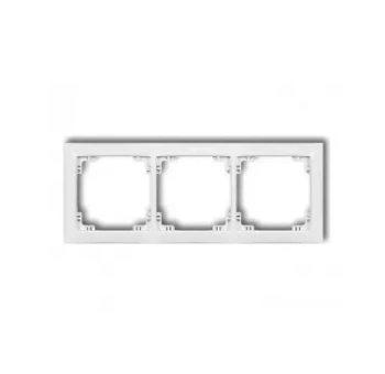 DECO Ramka uniwersalna 3x z tworzywa So biały